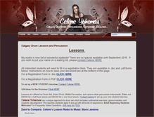 Tablet Screenshot of celenedrums.com